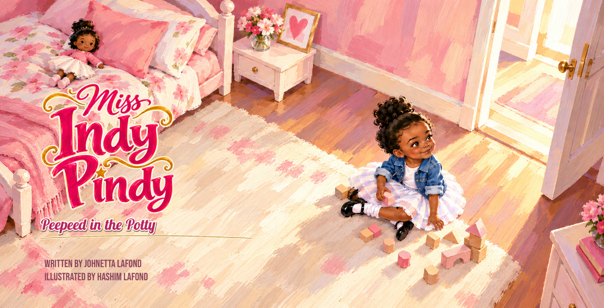 Miss Indy Pindy Peepeed in the Potty — opening spread